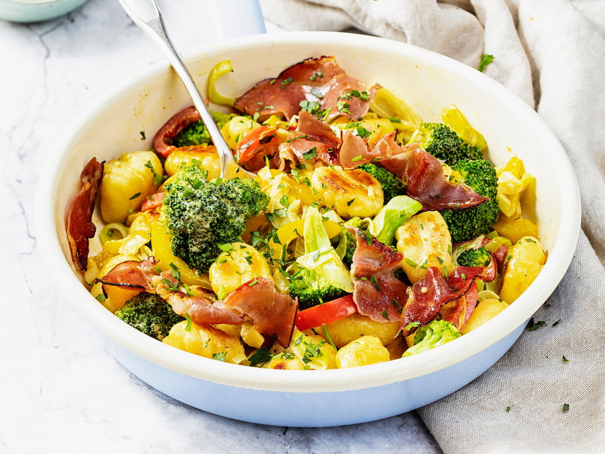 Brokkoli-Gnocchi-Pfanne