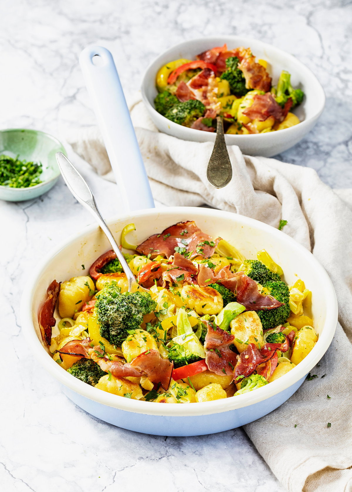 Brokkoli-Gnocchi-Pfanne
