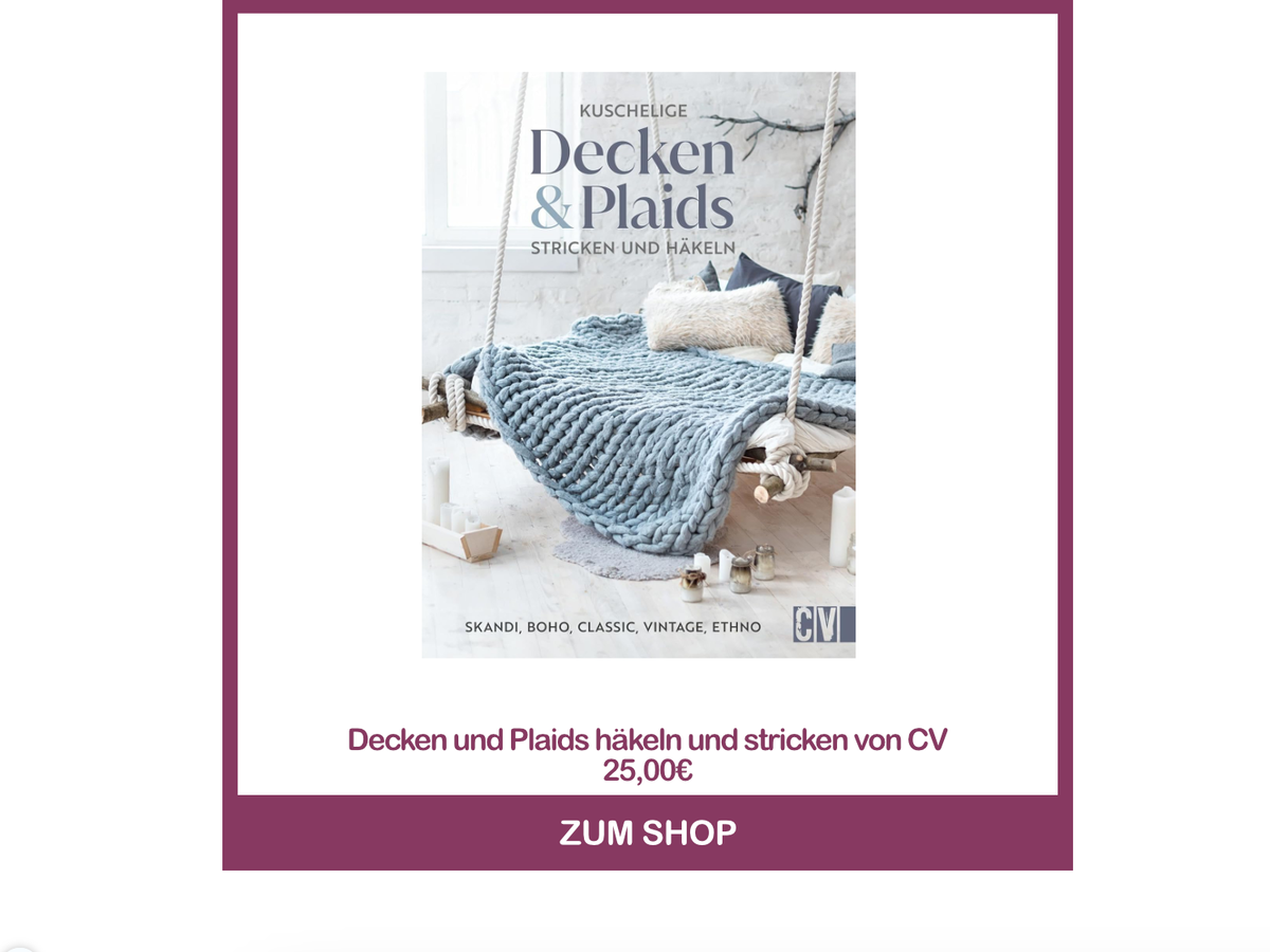 Die besten Strickbücher - Decken und Plaids stricken und häkeln von CV Verlag