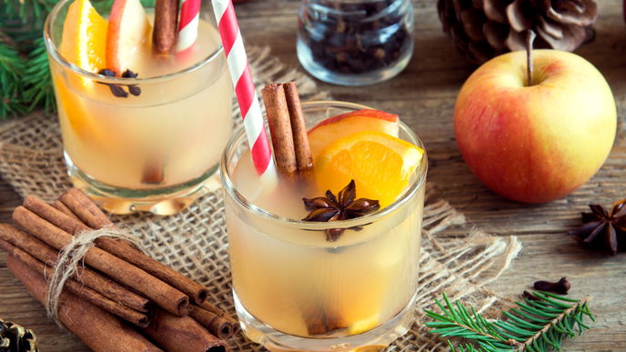 Rezept für Kinderpunsch mit Apfelsaft & Zimt
