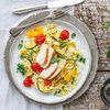 Rezept für Risotto mit Gemüse und Hähnchenbrust 