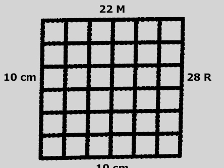 Stricksymbol für die Maschenprobe