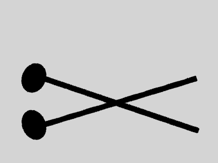 Stricksymbol für die Nadelstärke
