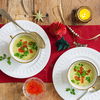 Unsere Apfelschaumsuppe mit Kaviar ist perfekt fürs Fest
