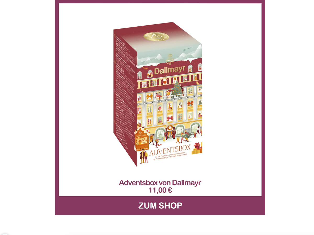 Bester Tee-Adventskalender - Tee-Adventskalender von Dallmayr