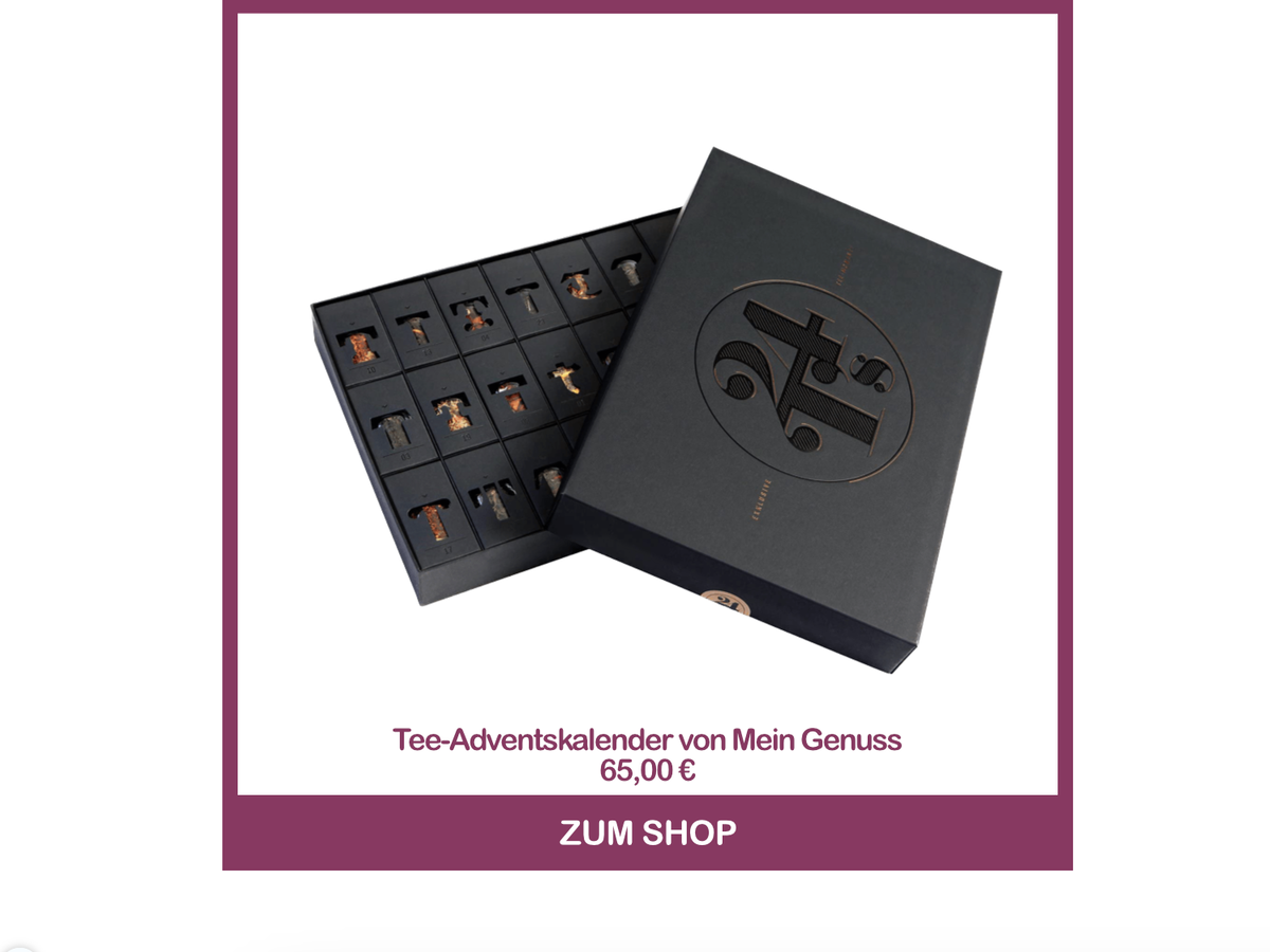 Bester Tee-Adventskalender - Tee-Adventskalender von Mein Genuss