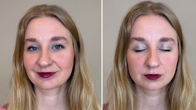 Christmas-Make-up: Unsere Schminkanleitung für einen frostigen Look in 2 Minuten