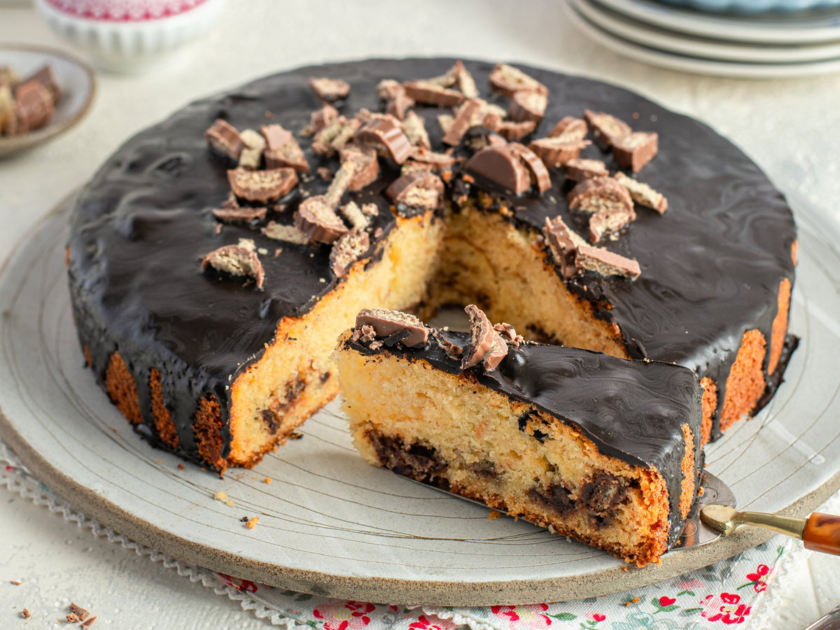Duplo-Kuchen mit Birne