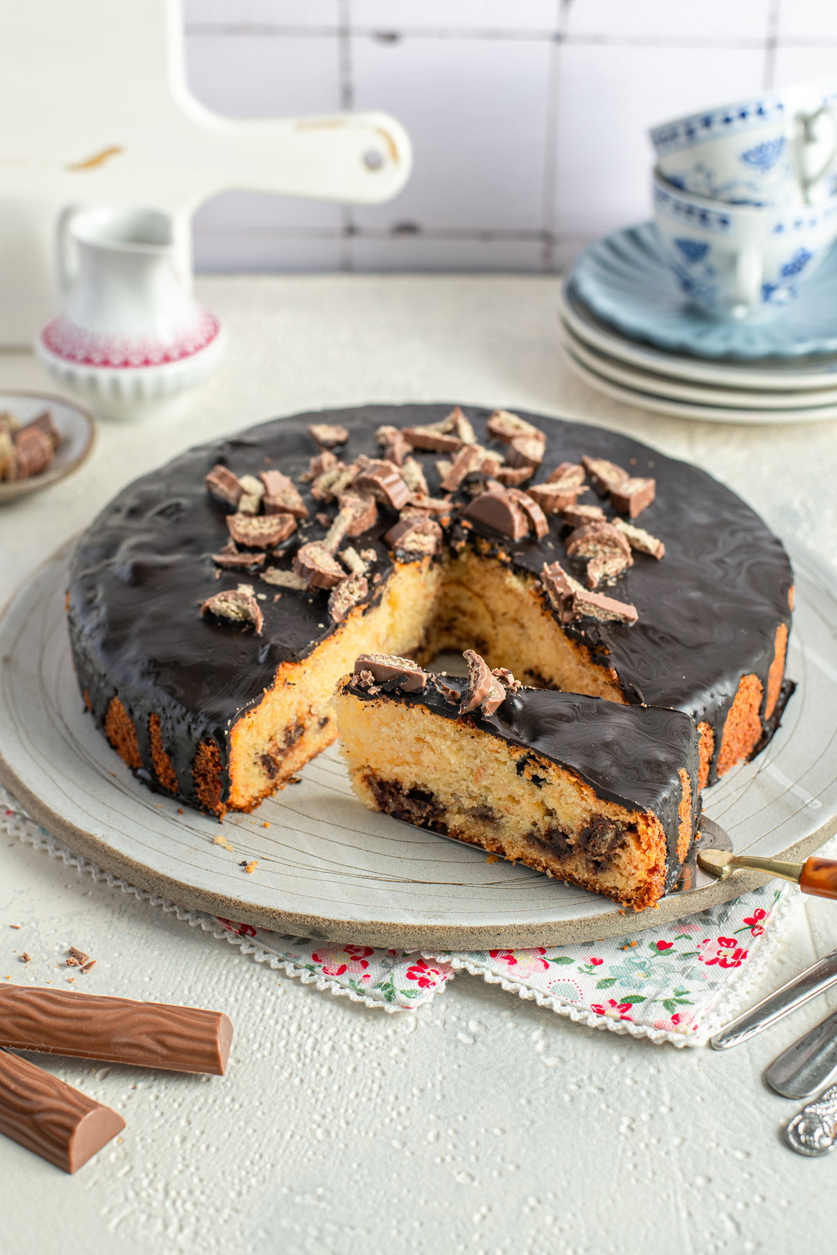 Duplo-Kuchen mit Birne