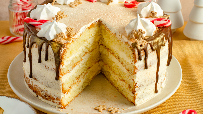 Fruchtiger Drip-Cake mit winterlicher Orange 