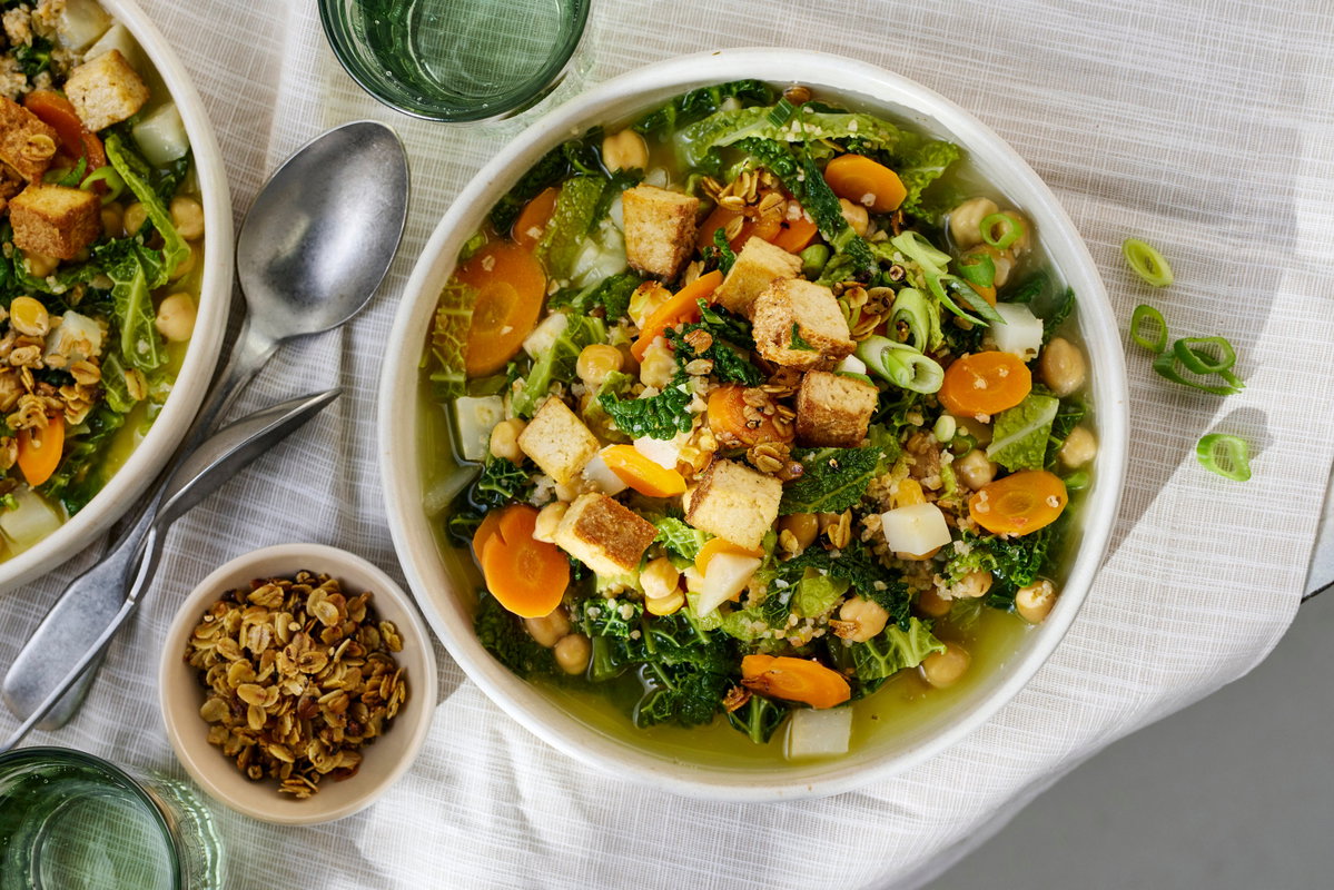 Gemüseeintopf mit Tofu