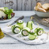 Rezept für schnelle & gesunde Gurken-Feta-Röllchen mit wenigen Kalorien