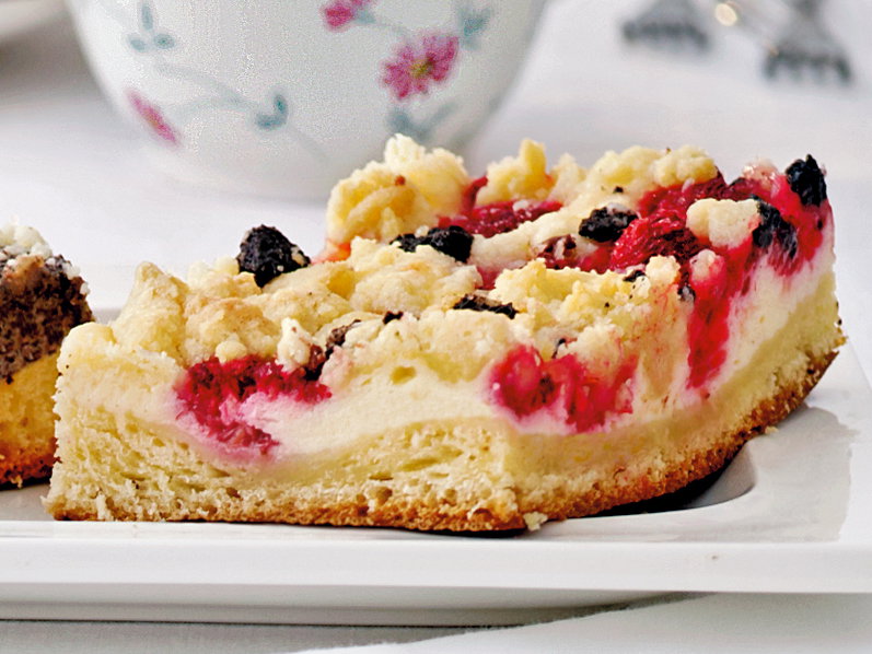 Himbeer-Quark-Kuchen mit Oreo