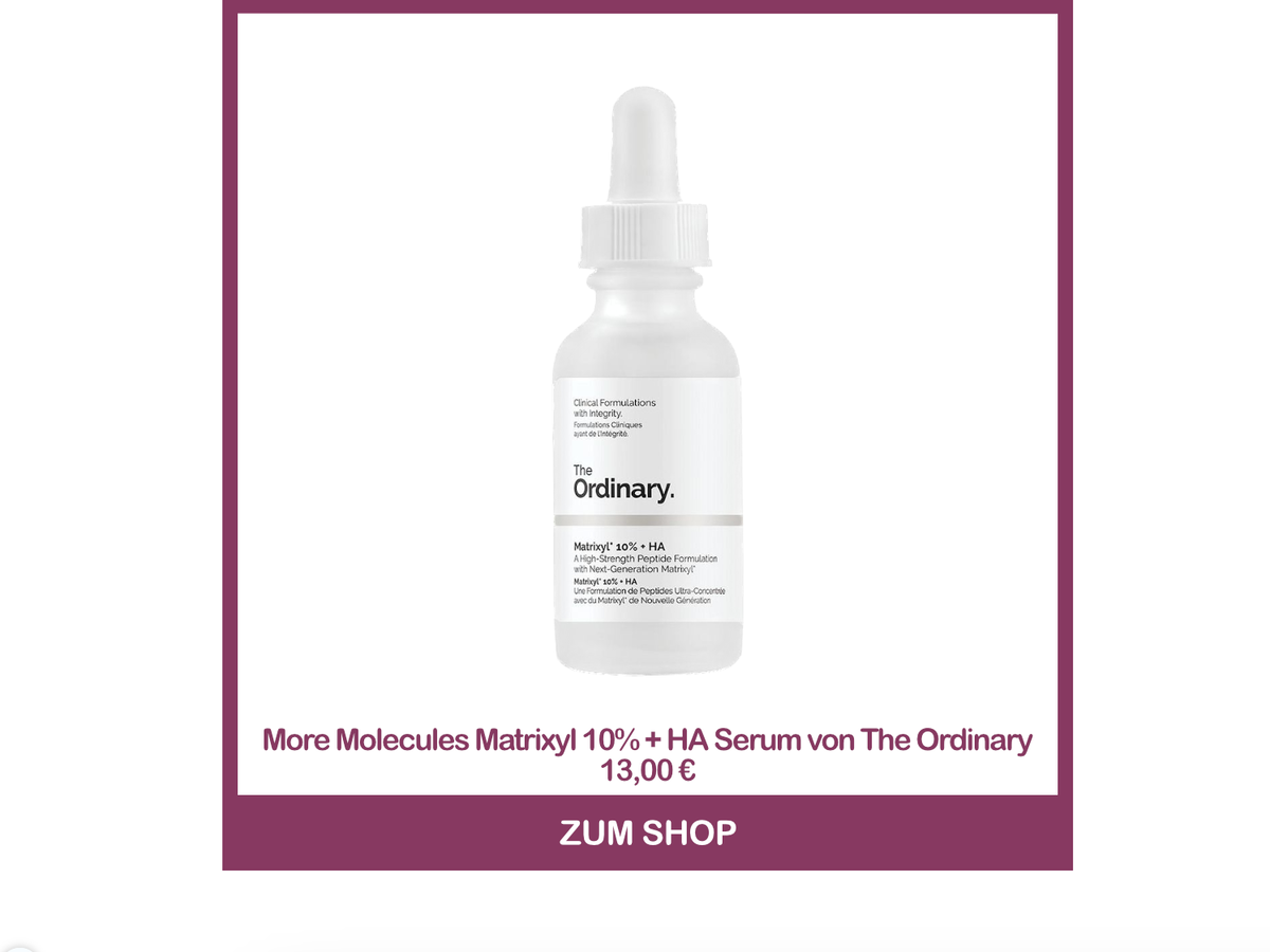 More Molecules Matrixyl 10% + HA Serum von The Ordinary