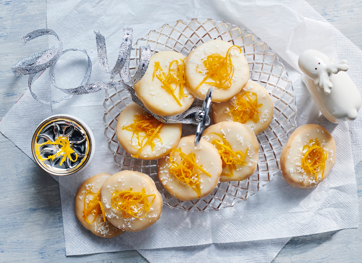 Saftige Orangenplätzchen