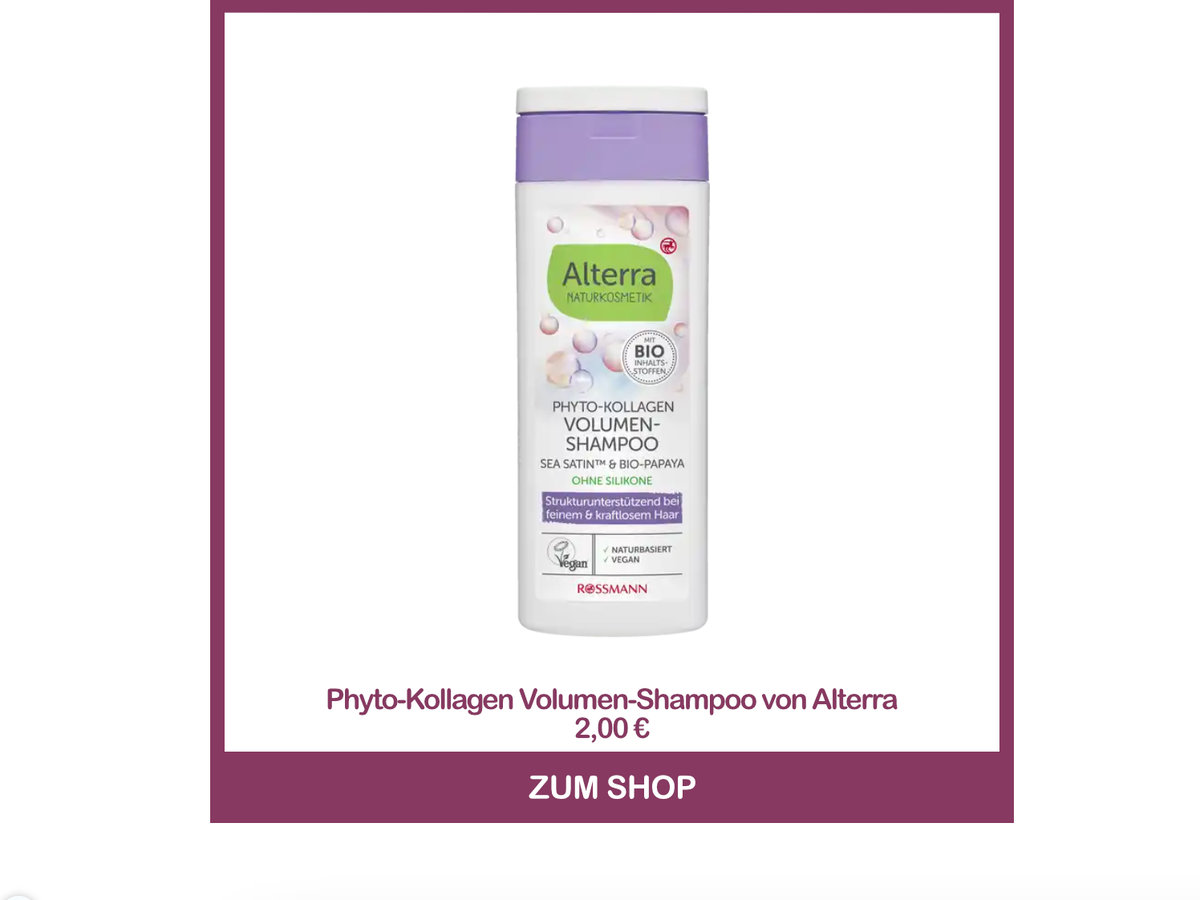 Phyto-Kollagen Volumen-Shampoo von Alterra
