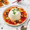 Rezept für Thymian-Panna-Cotta mit Krabben-Vinaigrette