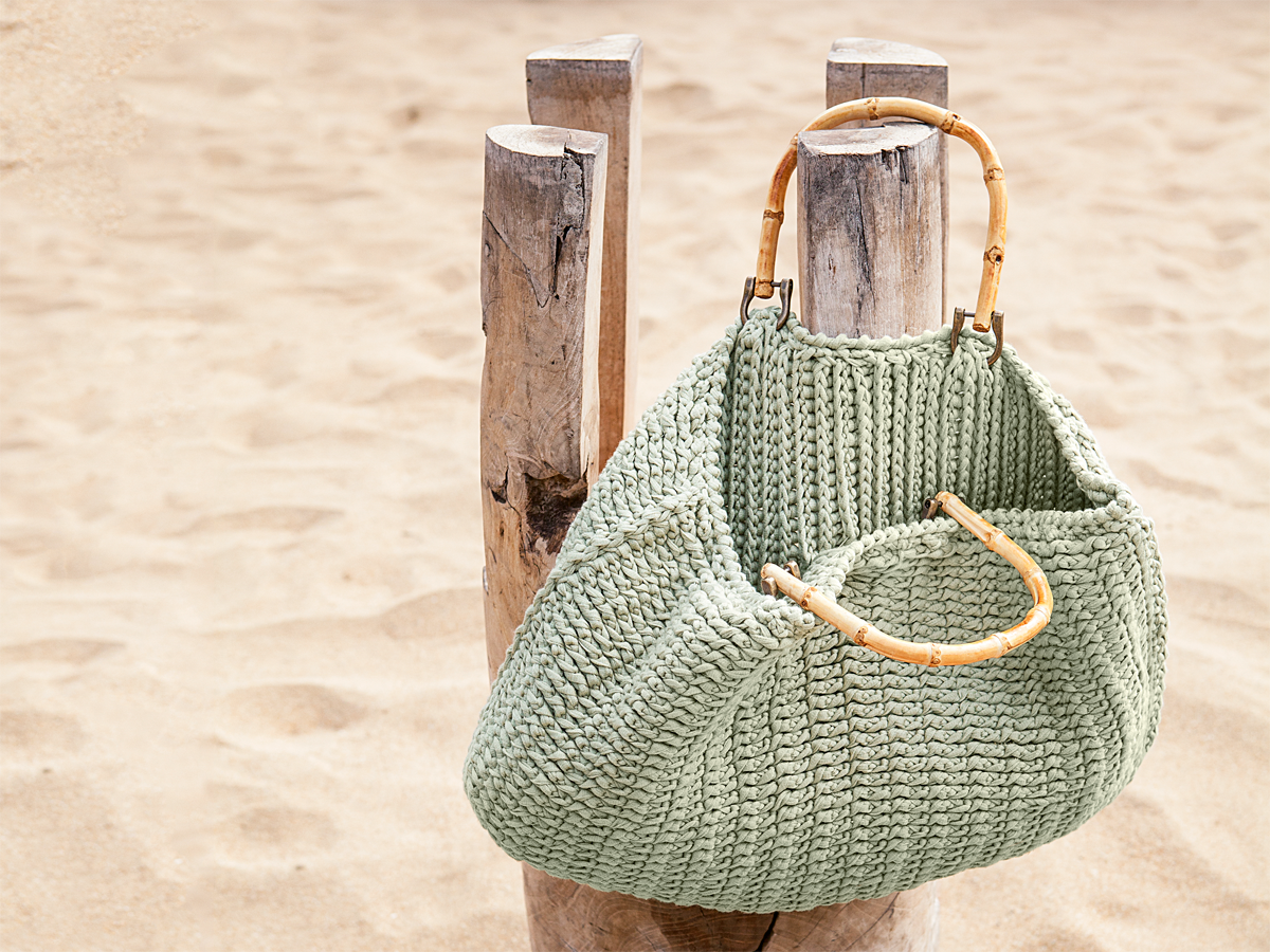 Weihnachtsgeschenke häkeln - Strandtasche