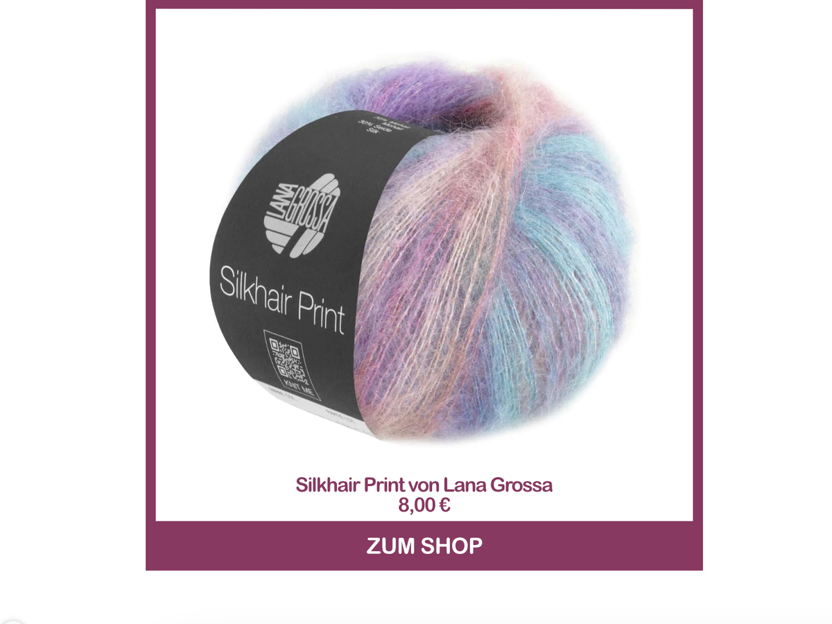 Strickgarn Silkhair Print von Lana Grossa