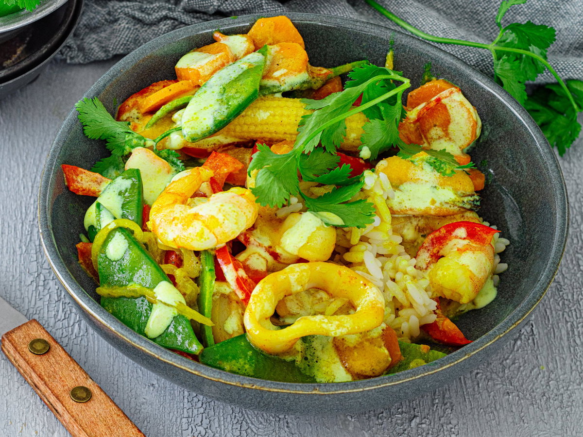 Curry mit Meeresfrüchten