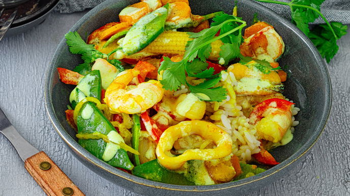 Unser Rezept für Curry mit Meeresfrüchten schmeckt wie in Thailand