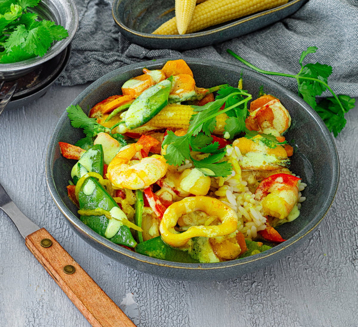 Curry mit Meeresfrüchten