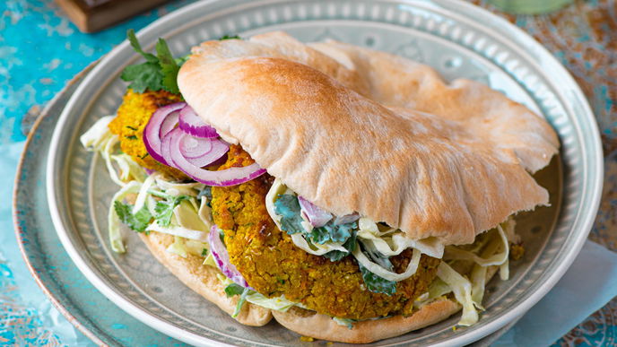 Rezept für indischen Burger mit Hirse - perfekt für alle, die sich vegetarisch ernähren
