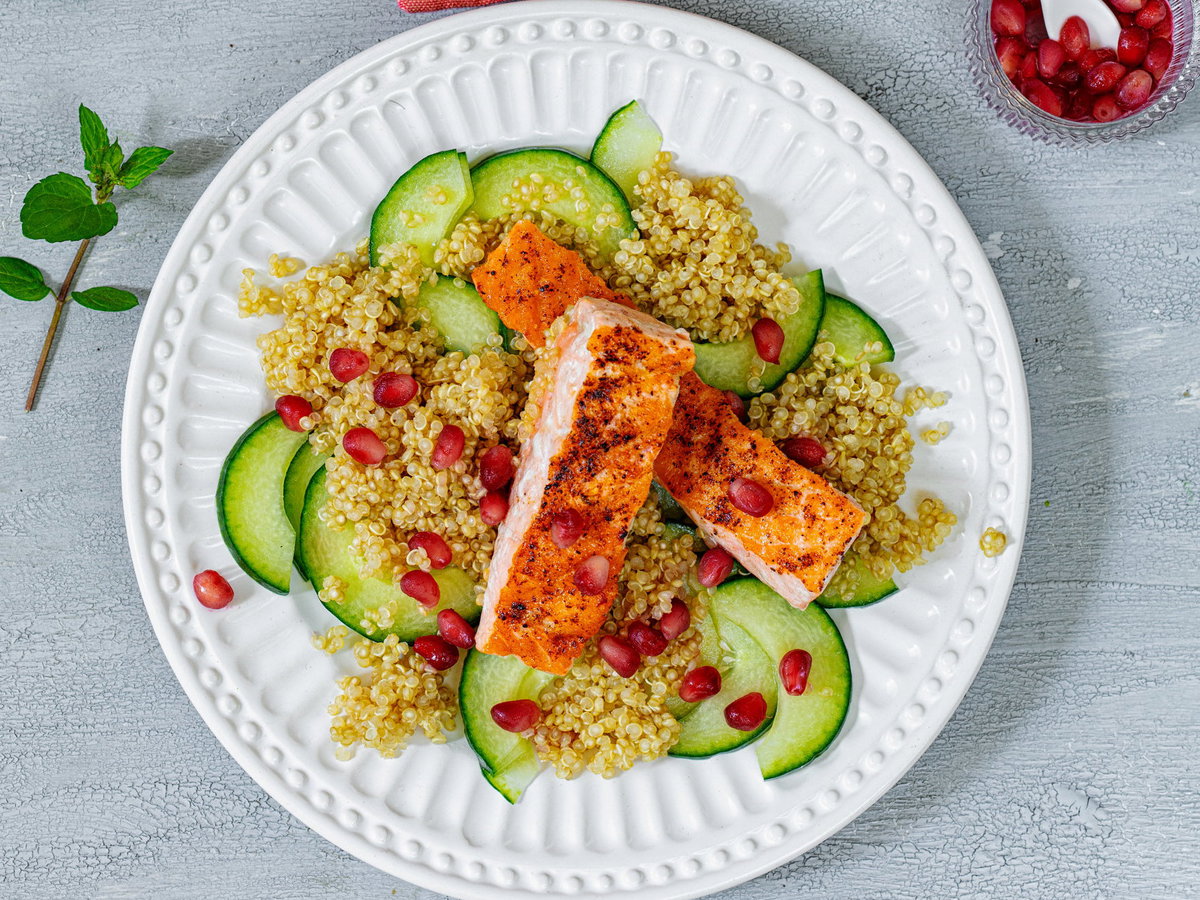 Lachs mit Quinoa