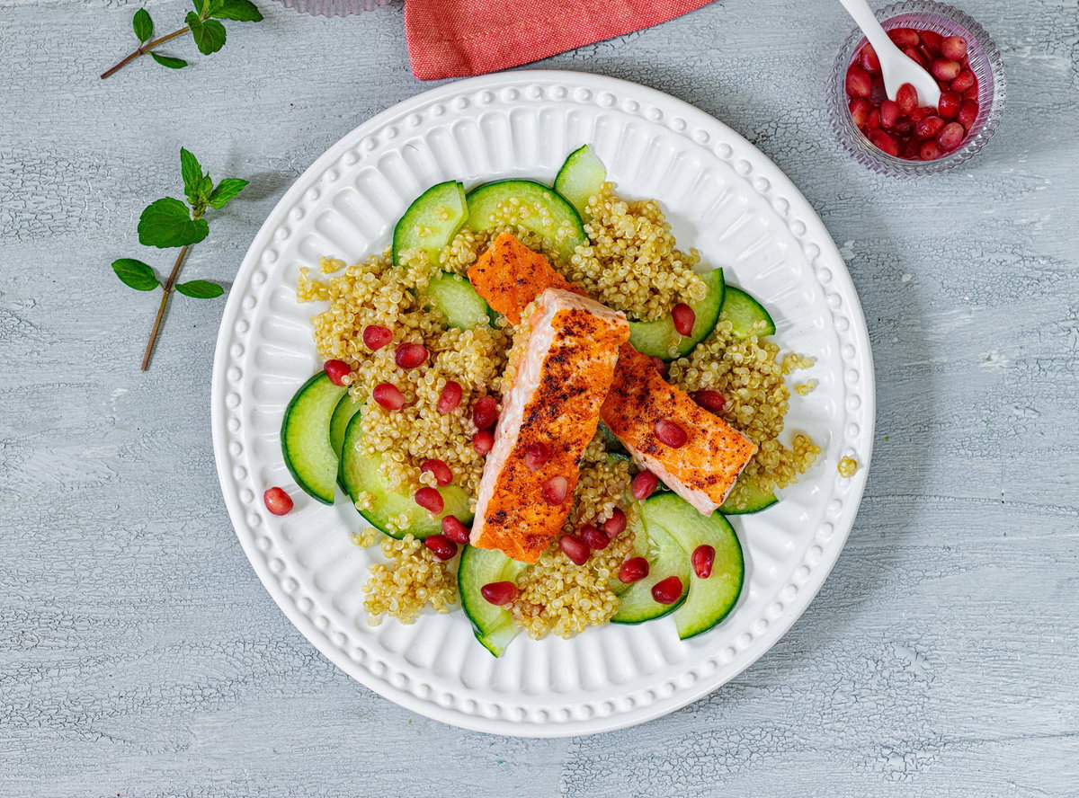 Lachs mit Quinoa