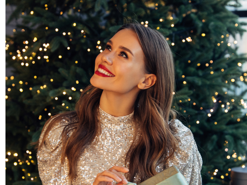 Lippenstift kussecht machen für Weihnachten 2024