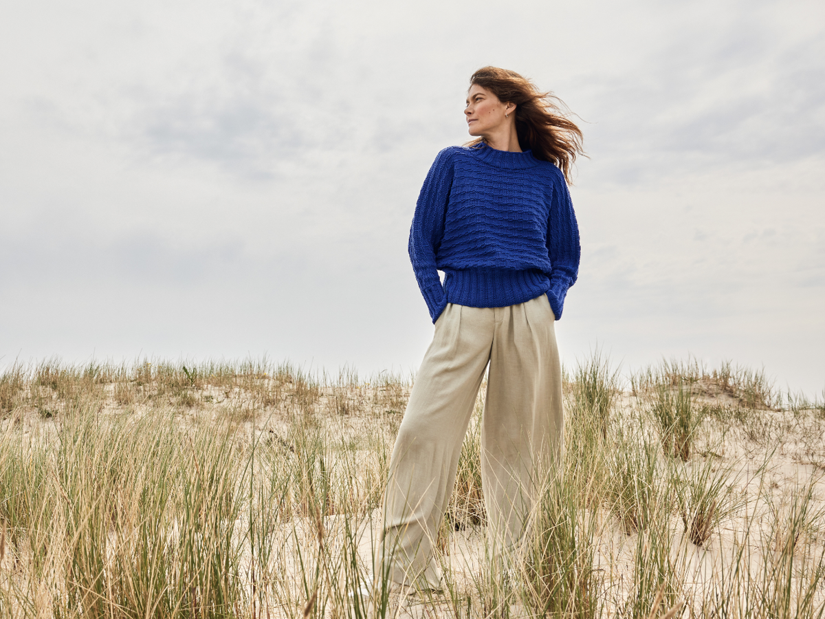 Stricken mit Merinowolle - Pullover mit Fledermausärmeln