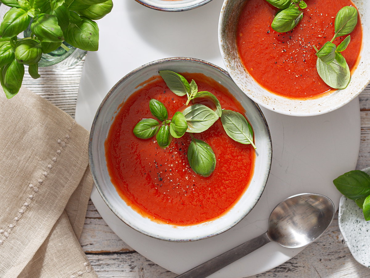 Frische Tomatensuppe