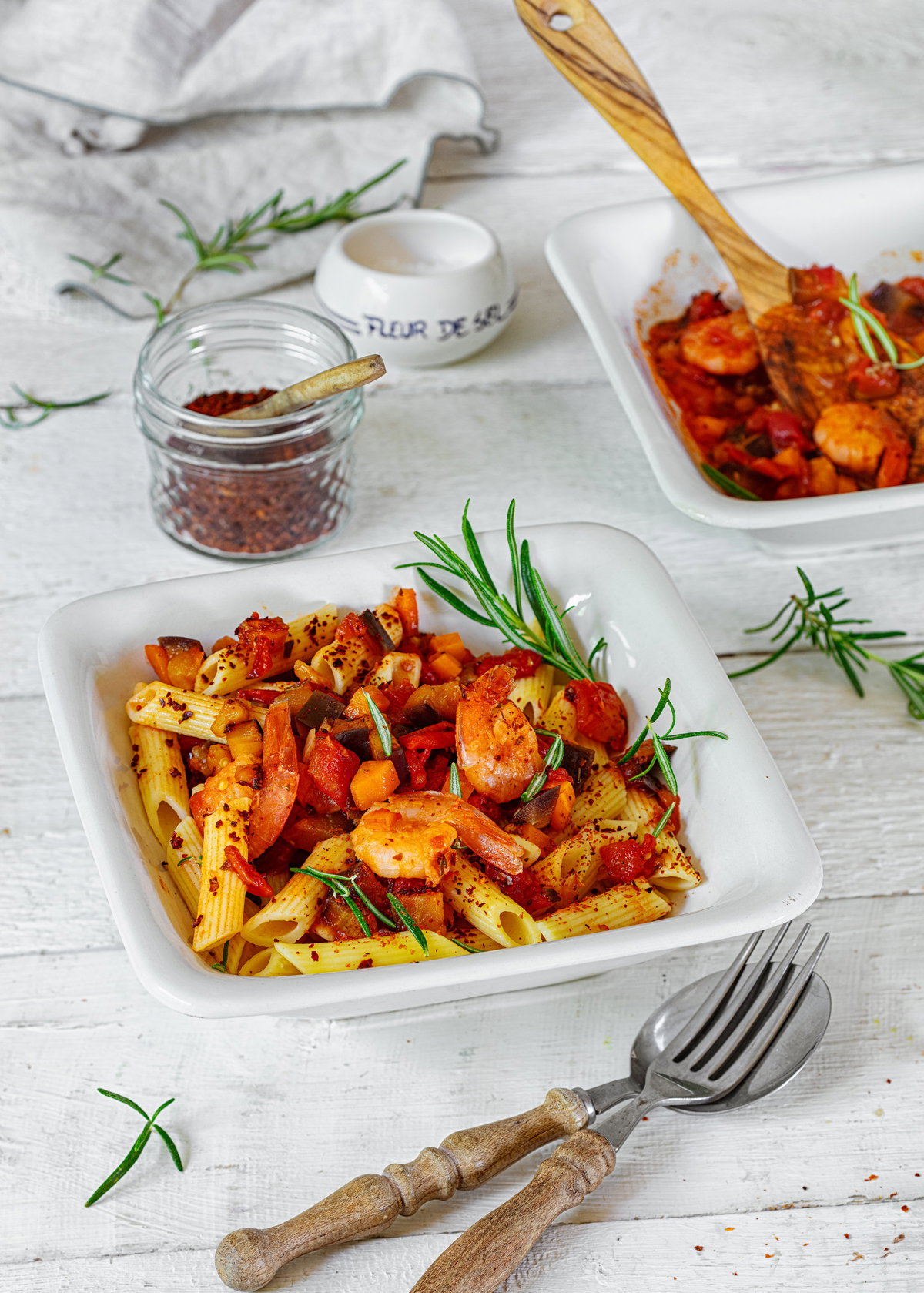 Chili-Garnelen-Pasta