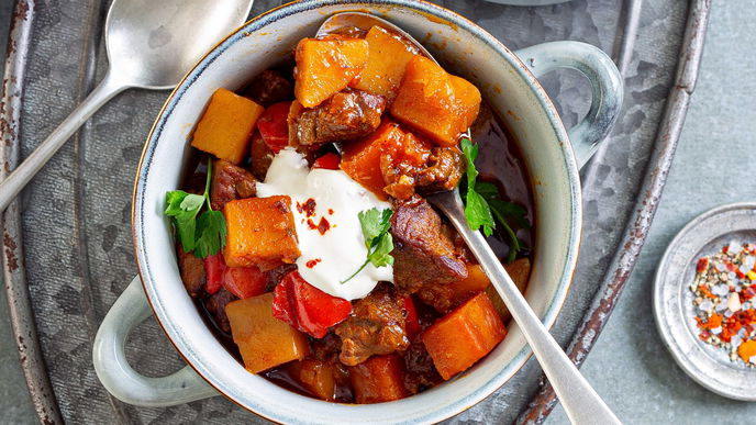 Scharfes Rezept für Gulasch-Chili-Suppe - perfekt, wenn Sie es spicy lieben