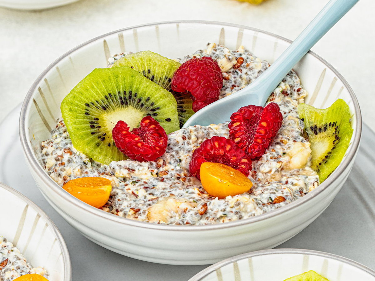 Overnight-Oats mit Leinsamen