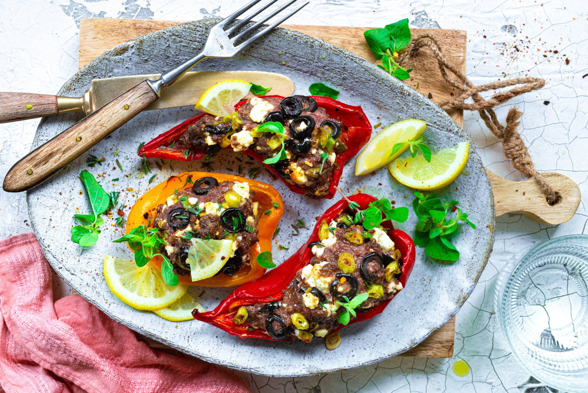Schnelle gefüllte Paprika