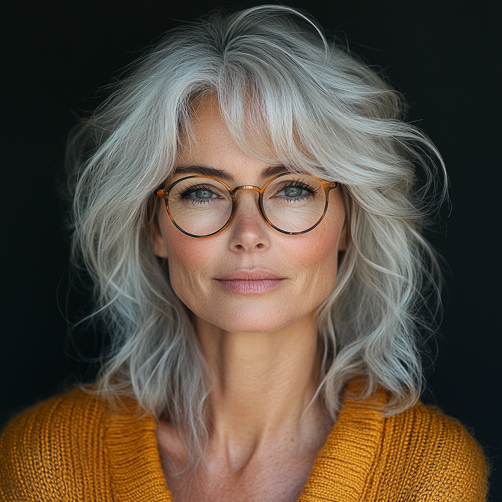 Shag Cut ab 60 mit Brille