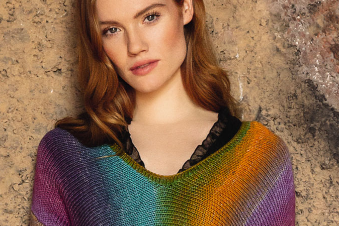 Stricken mit Farbverlaufsgarn - Anleitung für den Regenbogenpullover von Lana Grossa