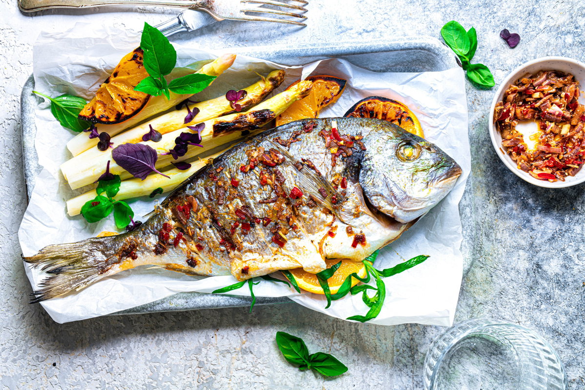 Dorade vom Grill