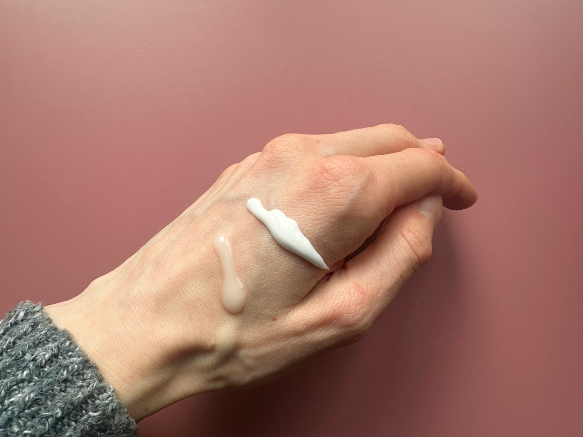 Dyson Chitosan Erfahrungen - Produkt-Swatches