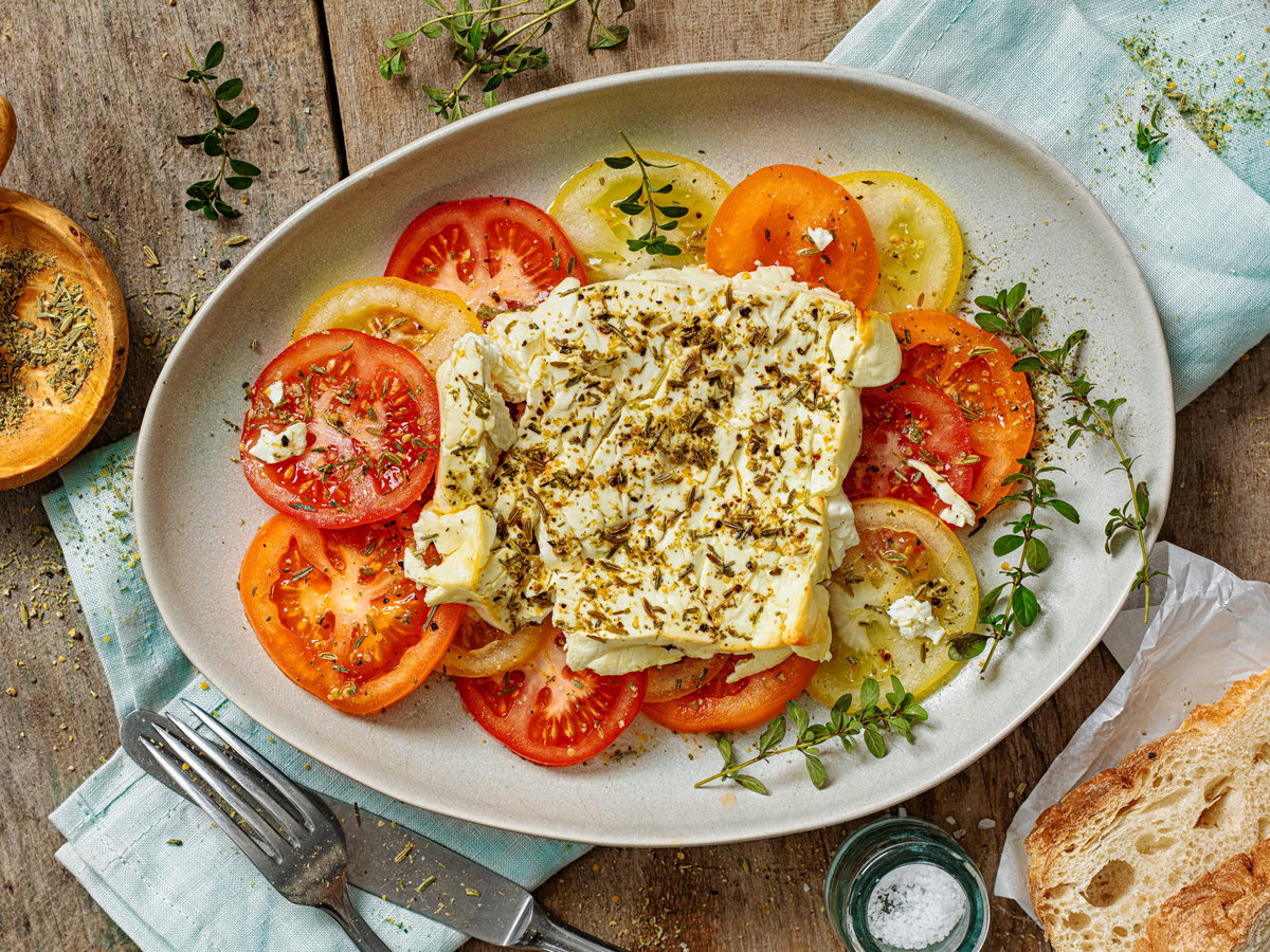 Gebackener Schafskäse