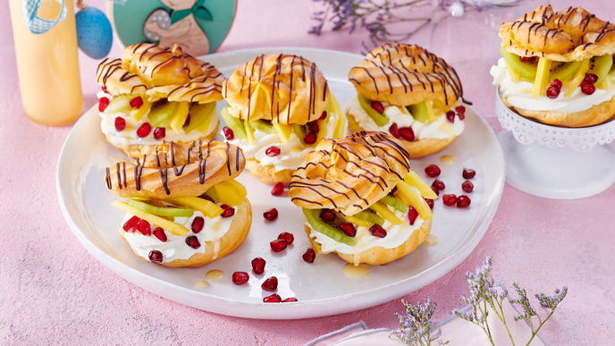 Gefüllte Windbeutel mit Eierlikörcreme & frischen Früchten - unser Tipp für besondere Anlässe