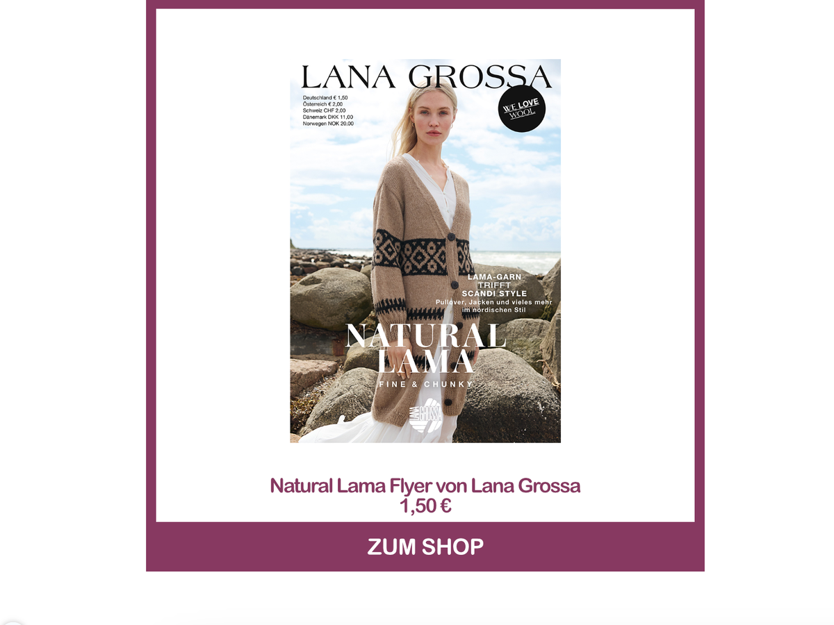 Natural Lama Flyer von Lana Grossa