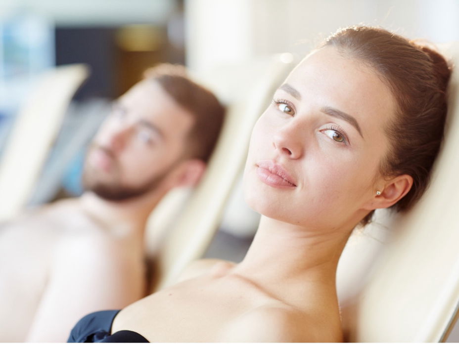 Ein Paar macht Wellness