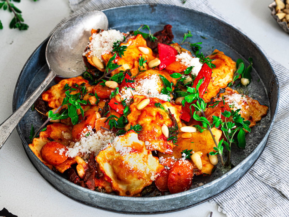 Ravioli vom Blech