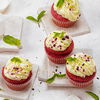Klassisches Rezept für Red Velvet Cupcakes mit Frischkäse-Topping