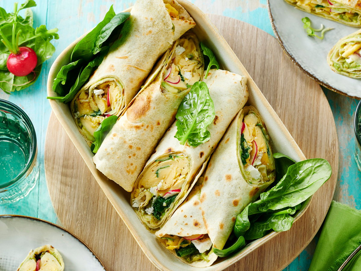 Rührei-Wraps