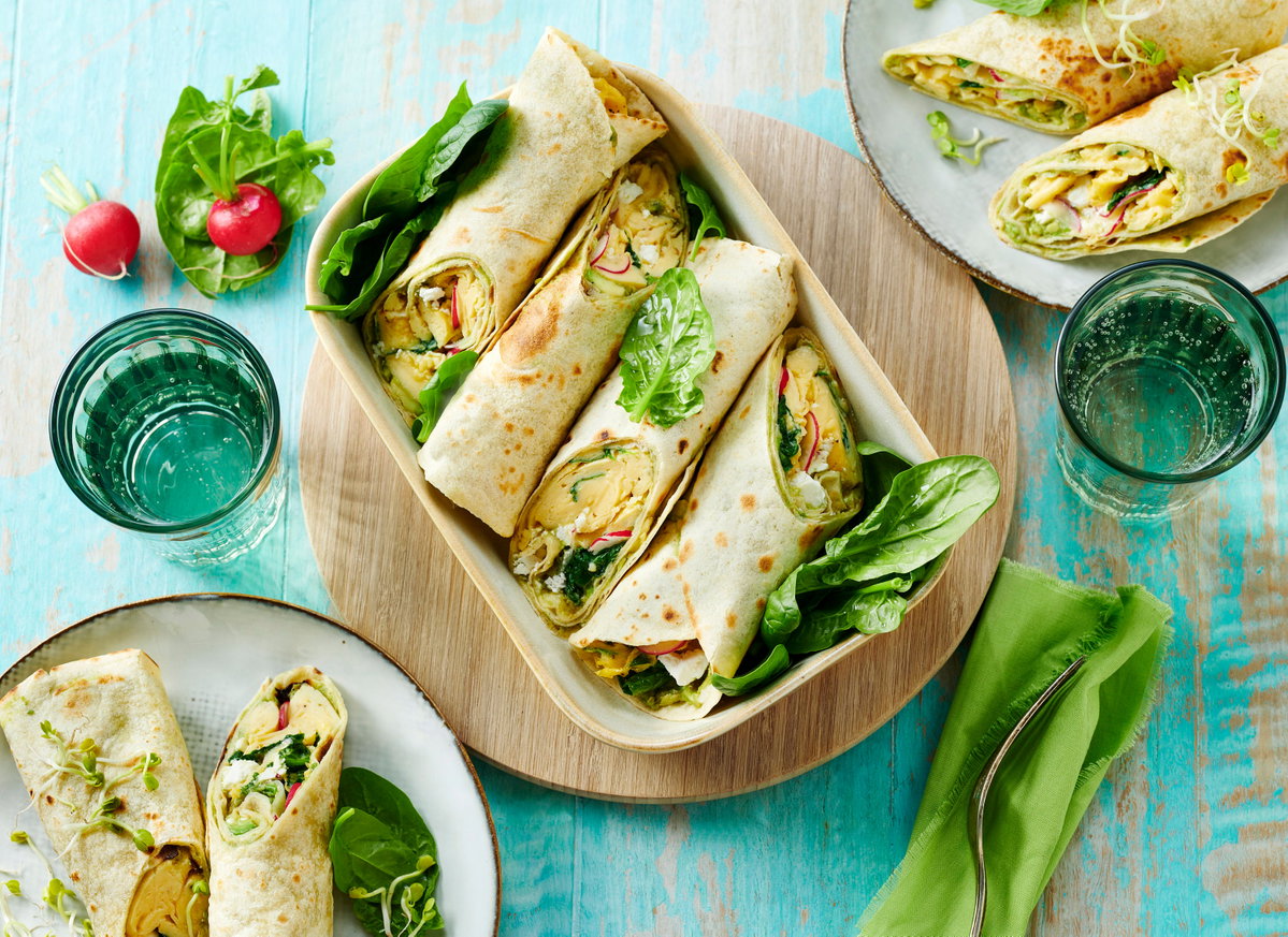Rührei-Wraps