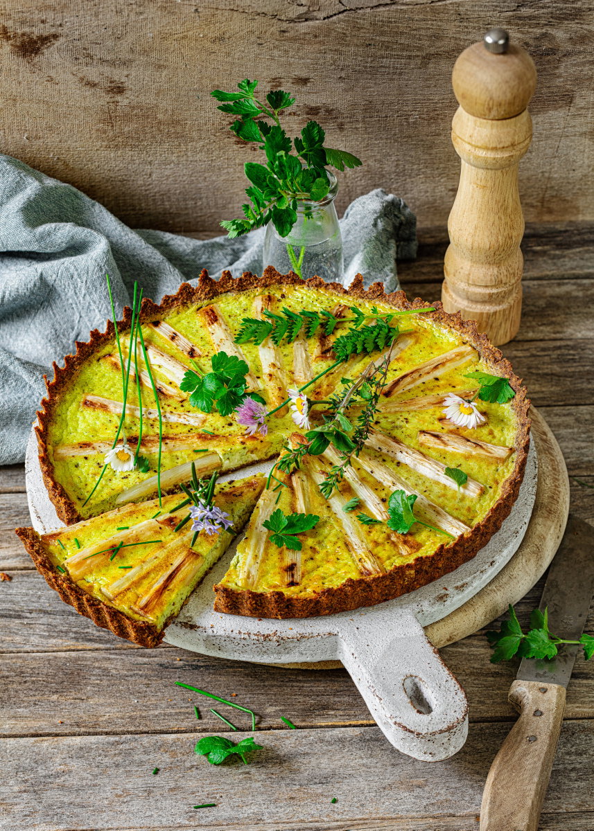 Spargel-Quiche