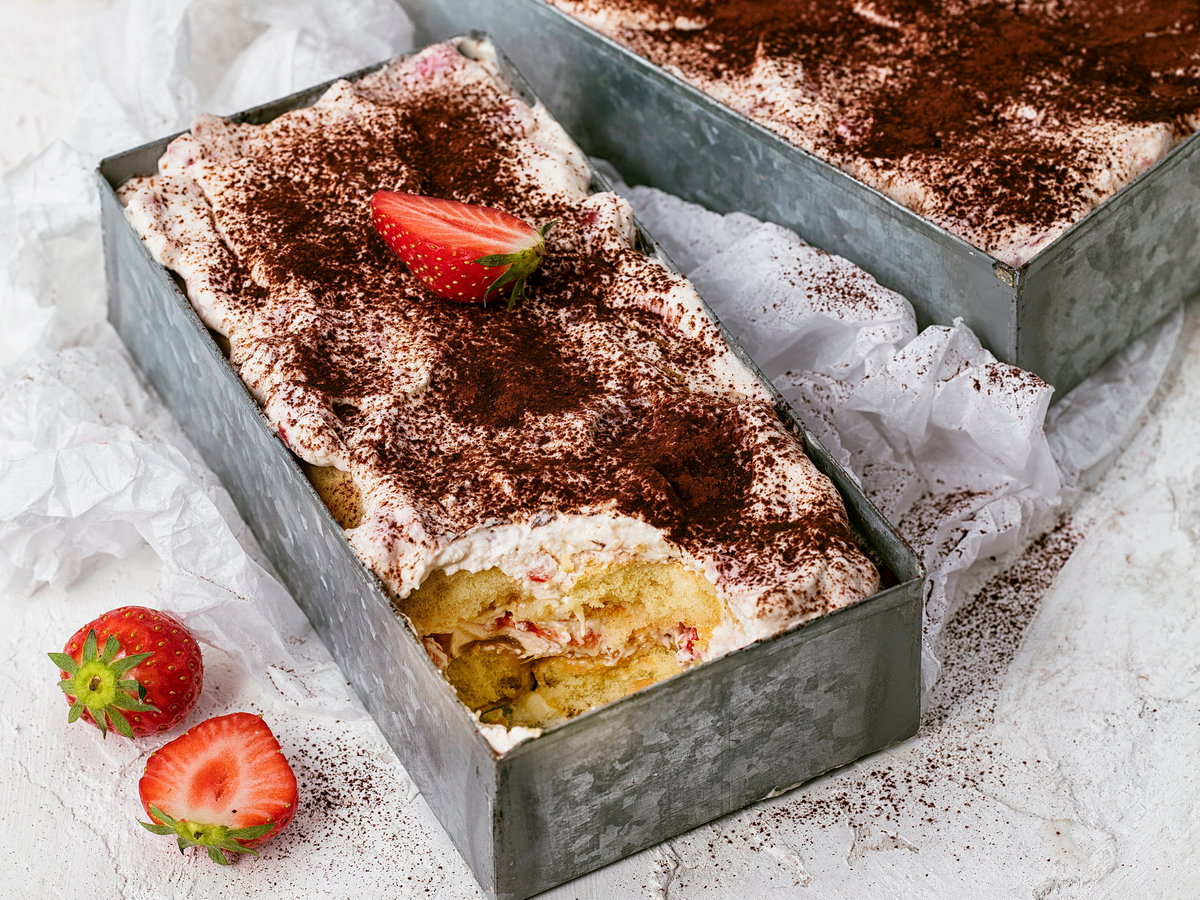 Erdbeer-Rhabarber-Tiramisu